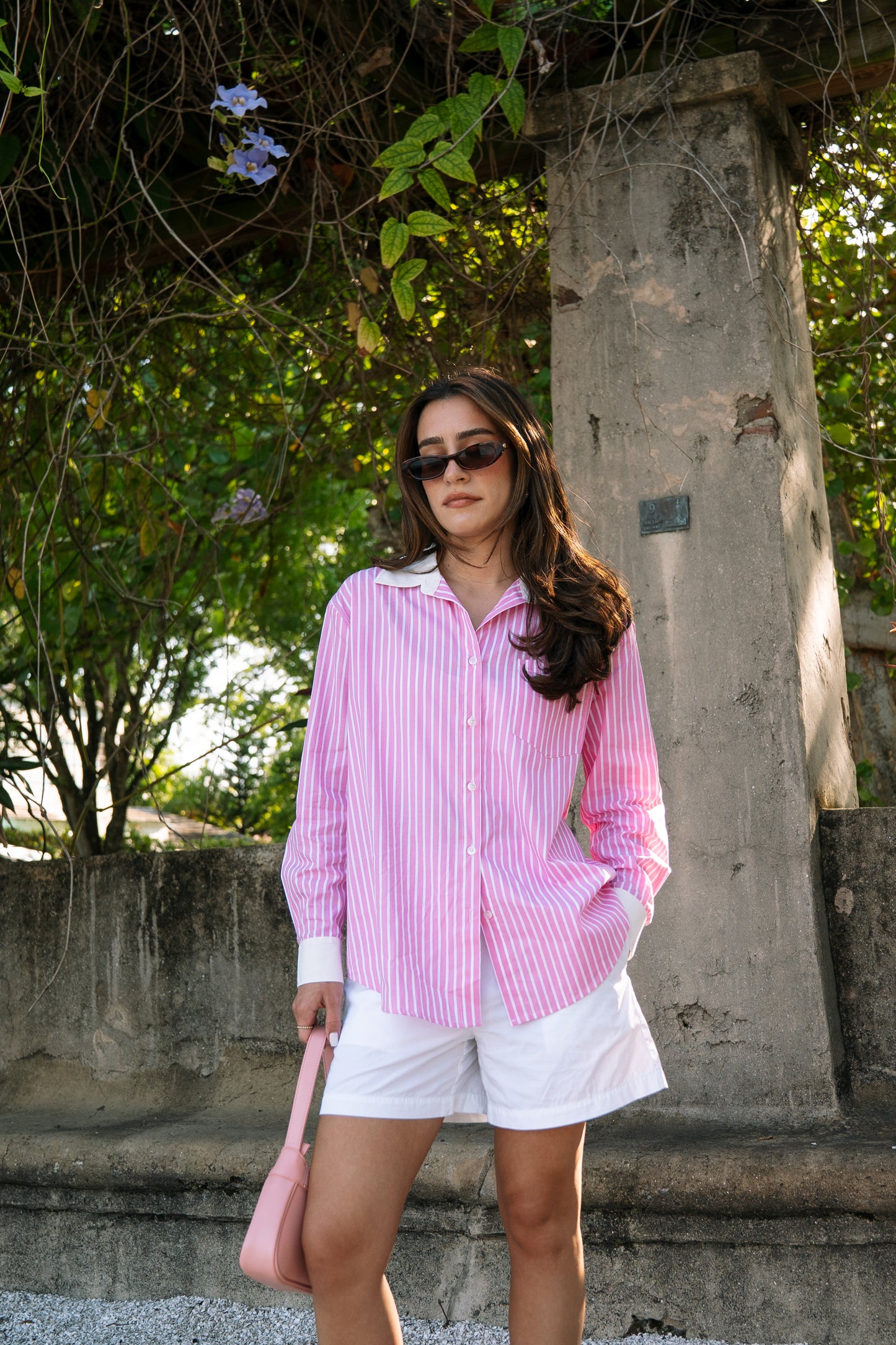 Pink Stripe Button-Down