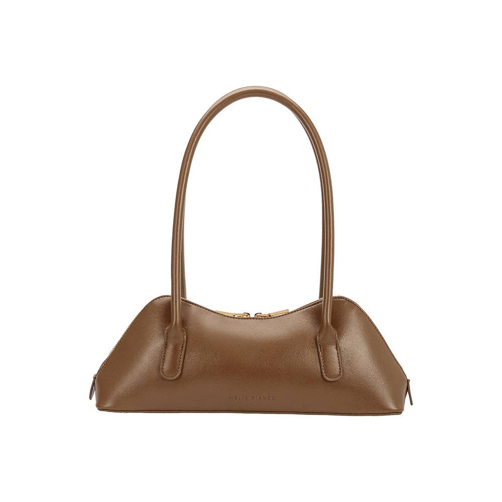 Mocha Recycled Vegan Shoulder Bag