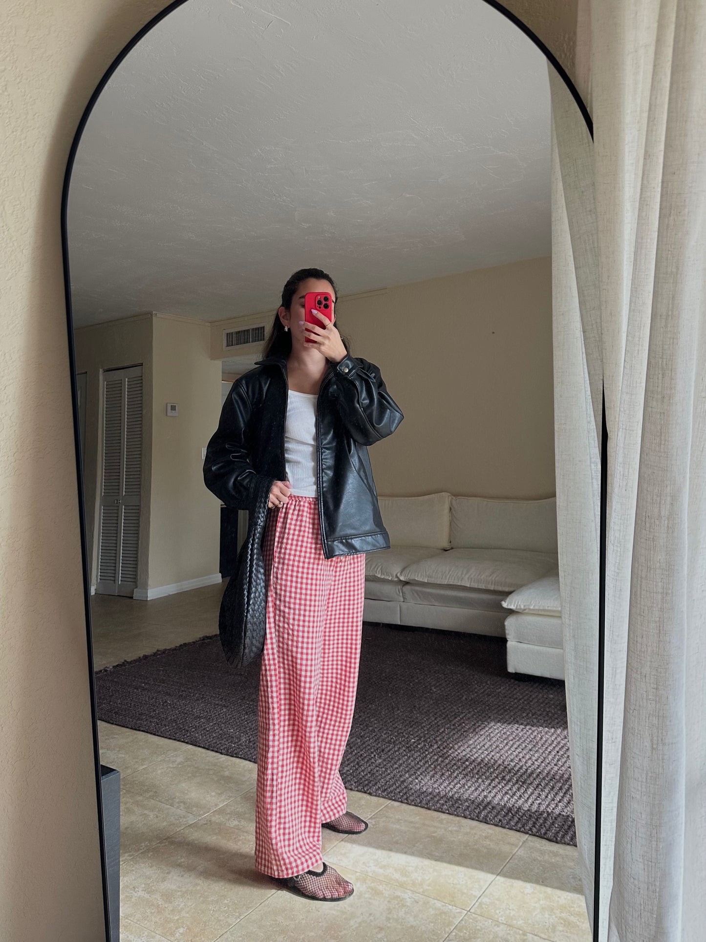 Red Gingham Pajama Pant