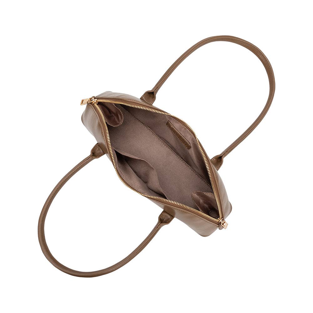 Mocha Recycled Vegan Shoulder Bag