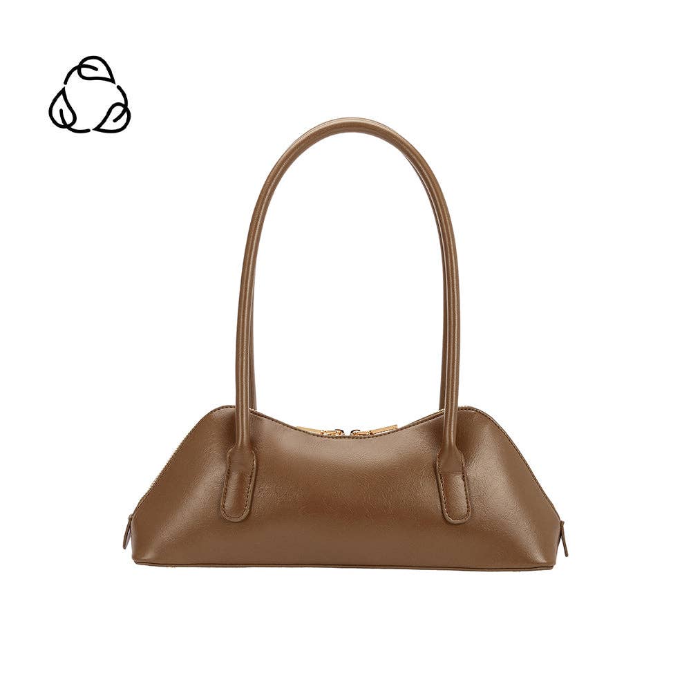 Mocha Recycled Vegan Shoulder Bag