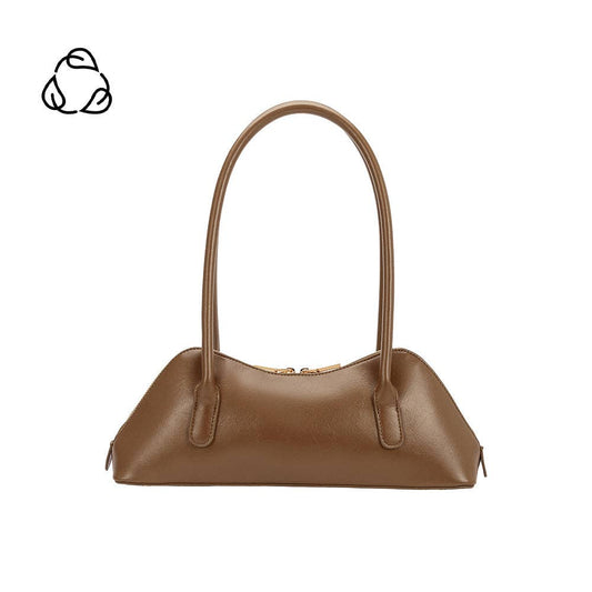 Mocha Recycled Vegan Shoulder Bag